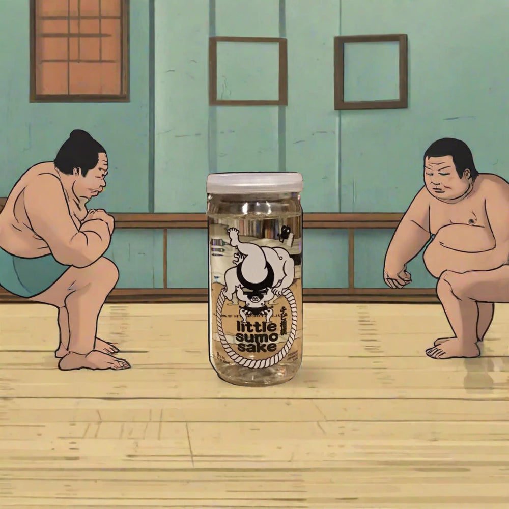 Oka Brewery, Little Sumo Junmai Genshu Sake Cup (200mL) - Henry's Wine & Spirit