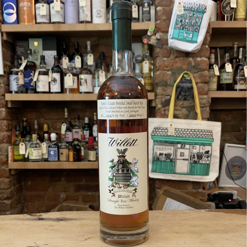 Willett Distillery, Rare Release Straight Rye Whiskey (3 year) - Henry's Wine & Spirit